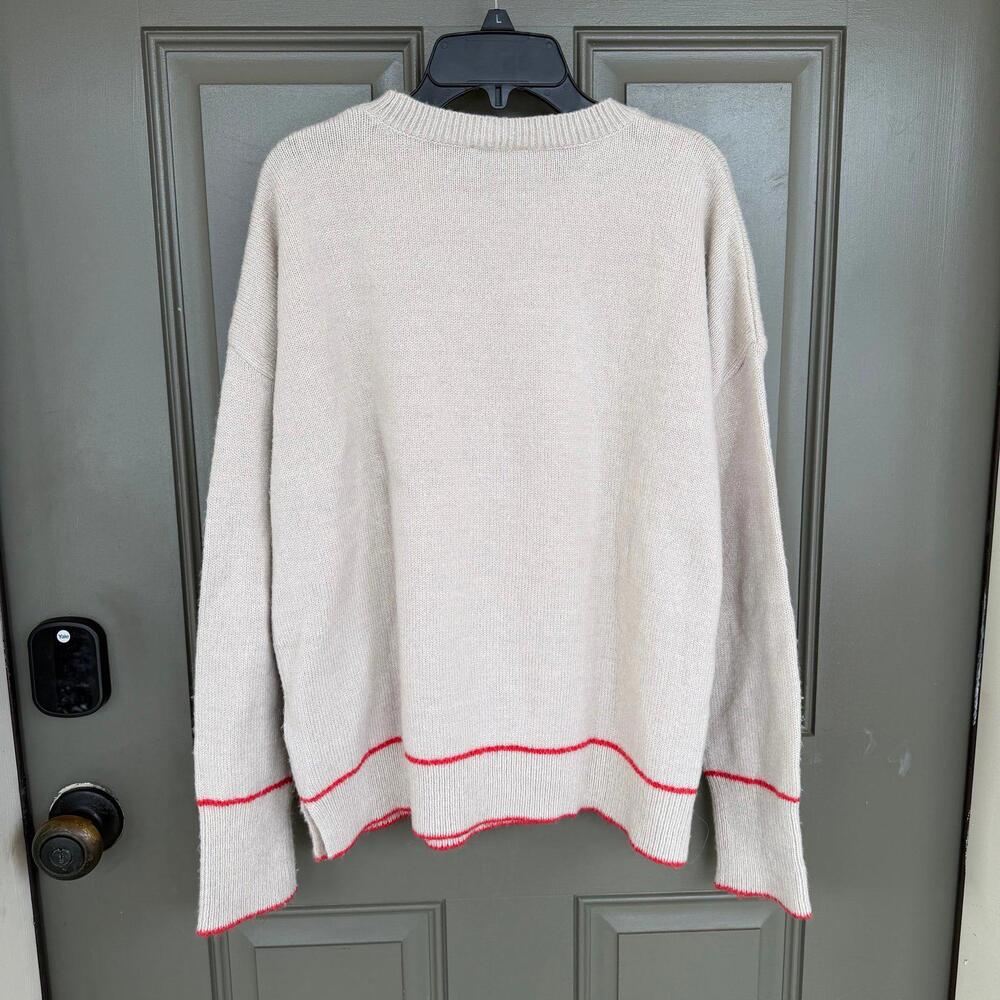 Vineyard Vines Tipped Lofty Crewneck Sweater Medium - Picture 4 of 5